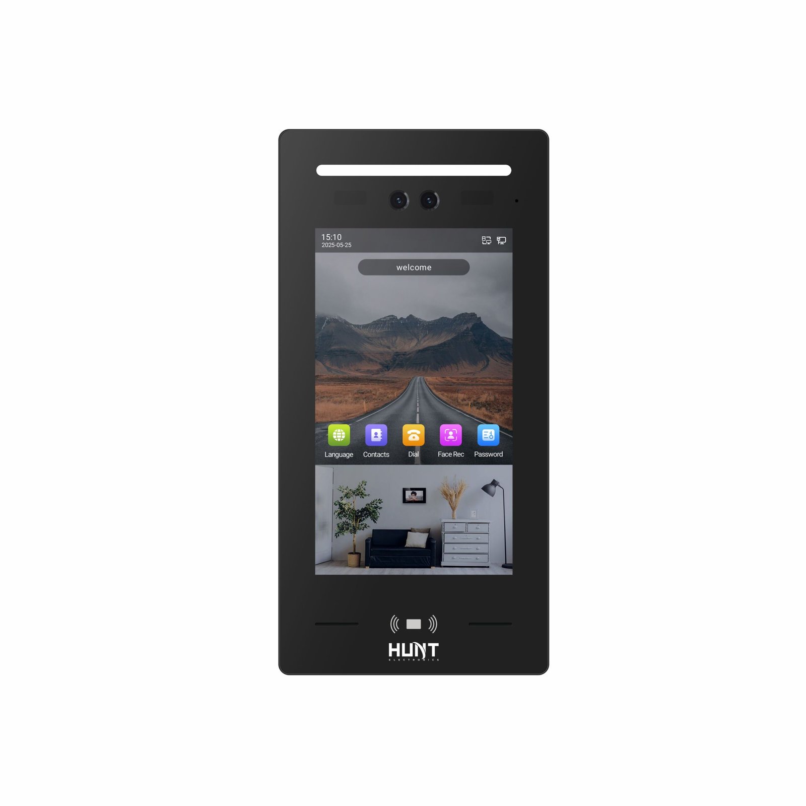 Hunttech 10.1 inch touch screen outdoor station – video door phone device